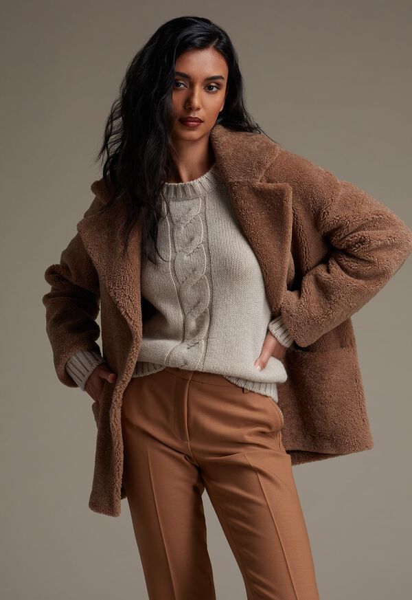 Paul Stuart Short Reversible Shearling Jacket, image 5