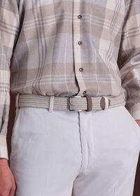 Paul Stuart Braided Wool Belt with Suede Trim, thumbnail 2