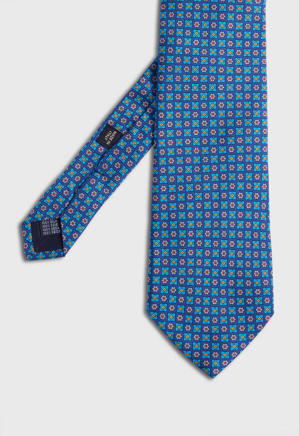 Paul Stuart Silk Twill Floral Medallion Tie, image 1