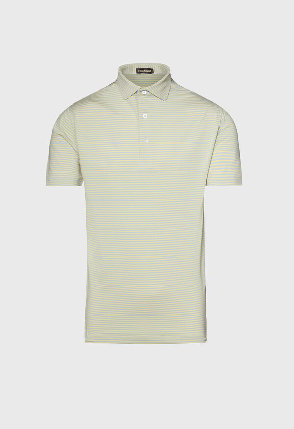 Paul Stuart Two Color Stripe Performance Polo