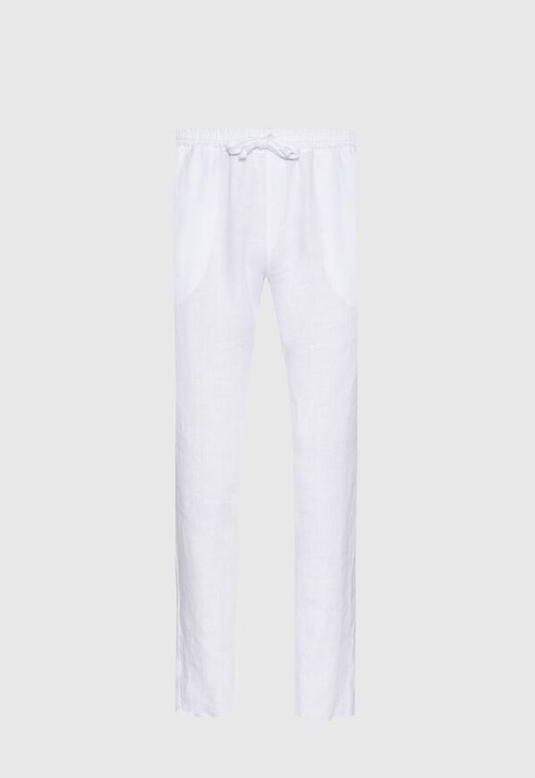 Paul Stuart Drawstring Washed Linen Pant