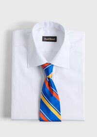 Paul Stuart Woven Silk Multi-Color Stripe Tie, thumbnail 2