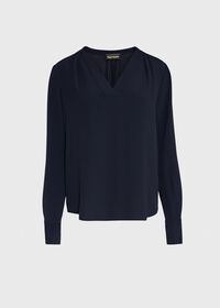 Paul Stuart V-Neck Blouse, thumbnail 1