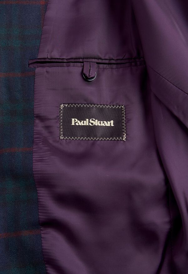 Paul Stuart Cashmere Plaid Shawl Collar Dinner Jacket, image 3