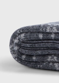 Paul Stuart Wool Blend Reindeer & Snowflake Sock, thumbnail 2