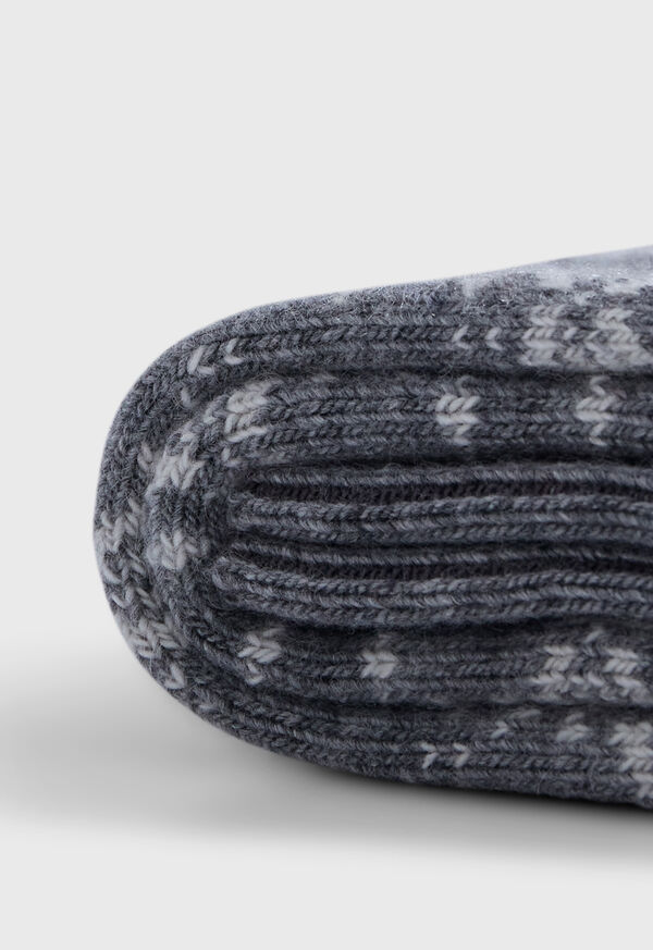 Paul Stuart Wool Blend Reindeer & Snowflake Sock, image 2