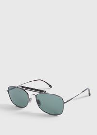 Paul Stuart TOD’S Shiny Dark Ruthenium Metal Sunglasses, thumbnail 2