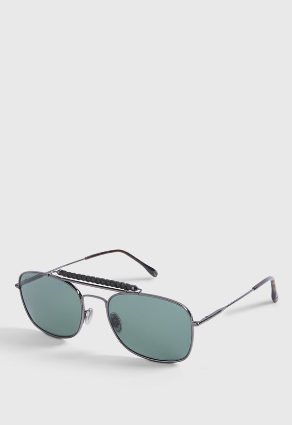 Paul Stuart TOD’S Shiny Dark Ruthenium Metal Sunglasses, image 2