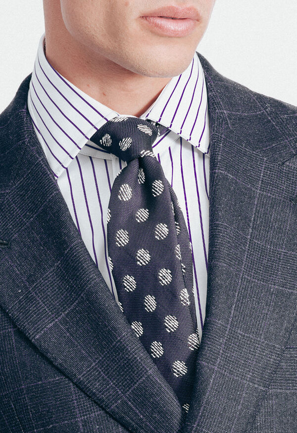 Paul Stuart Silk Woven Hopsack Deco Tie, image 2