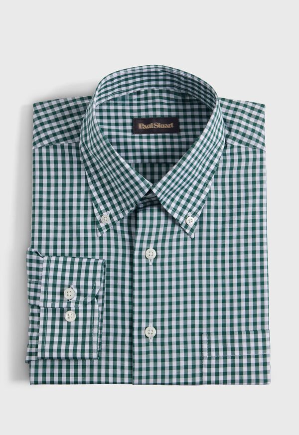 Paul Stuart Cotton Classic Gingham Sport Shirt, image 1