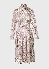 Paul Stuart Printed Silk Dress, thumbnail 1