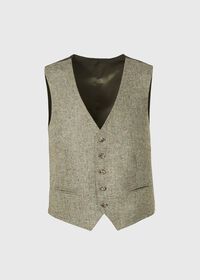 Paul Stuart Shetland Wool Tweed Tailored Vest, thumbnail 1