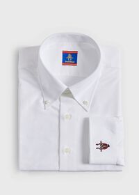 Paul Stuart Cotton Oxford Logo Sport Shirt, thumbnail 1