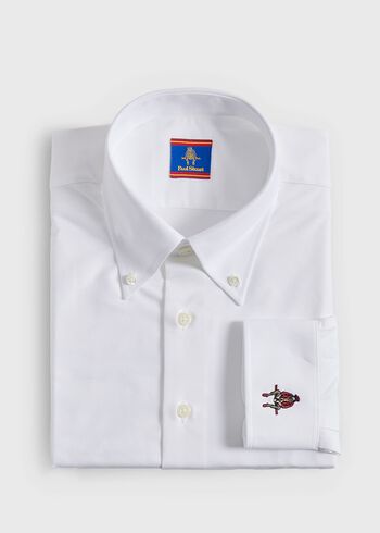 Paul Stuart Cotton Oxford Logo Sport Shirt