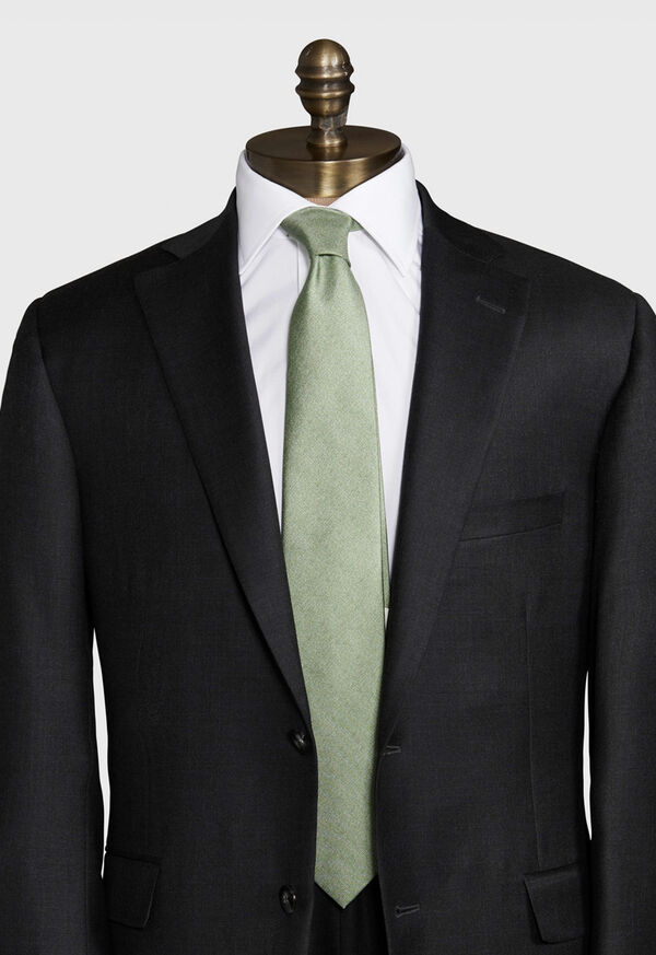 Paul Stuart Printed Solid Silk Tie, image 2