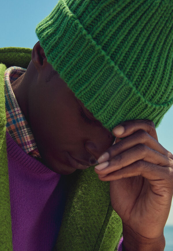 Paul Stuart Ribbed Wool Beanie, image 2