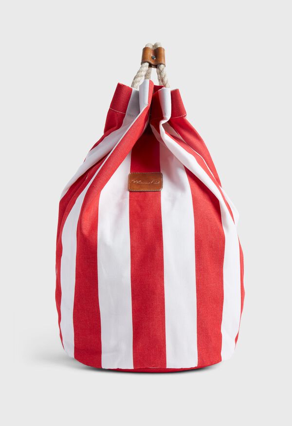 Paul Stuart Two Tone Stripe Canvas Sailor Bag, image 1