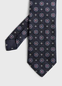 Paul Stuart Large Medallion Jacquard Tie, thumbnail 1