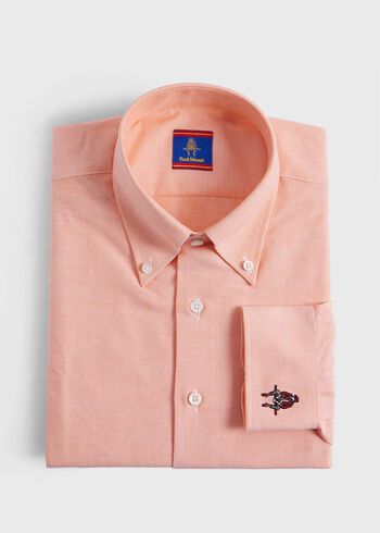 Paul Stuart Cotton Oxford Logo Sport Shirt
