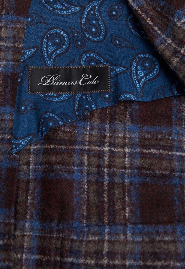 Paul Stuart Burgundy Plaid Blazer, image 3