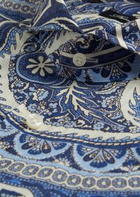 Paul Stuart Printed Paisley Linen Sport Shirt, thumbnail 2