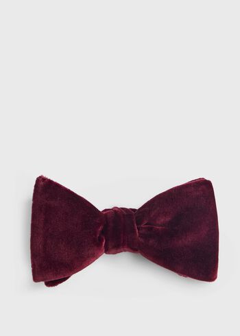 Paul Stuart Blunt Edge Cotton Velvet Bow Tie