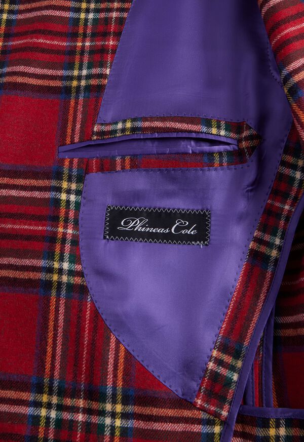 Plaid Double Breasted Dinner Jacket