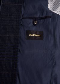 Paul Stuart Navy Plaid Coat with Zip-Out Vest, thumbnail 5