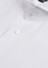 Paul Stuart White Washed Linen Collar Shirt, thumbnail 2