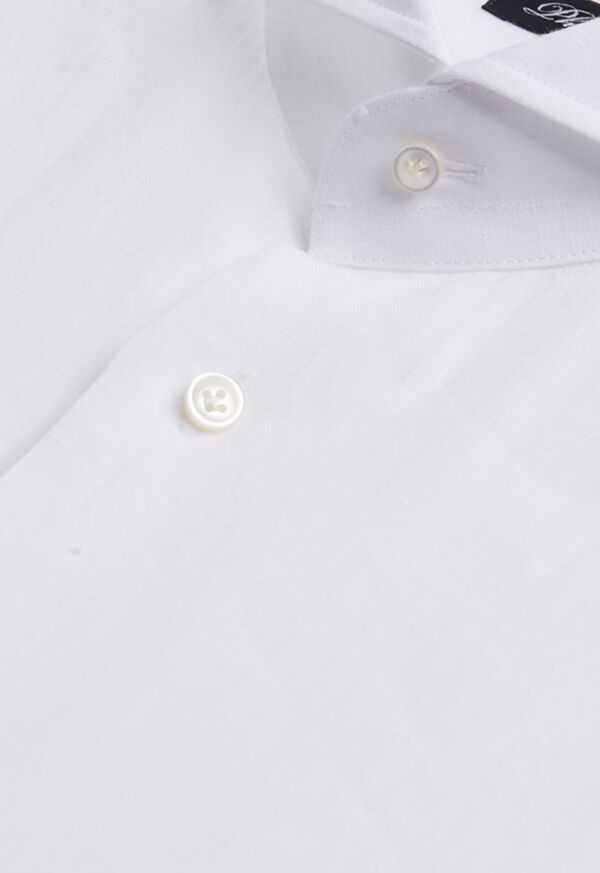 Paul Stuart White Washed Linen Collar Shirt, image 2
