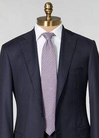 Paul Stuart Two Color Silk And Wool Houndstooth Tie, thumbnail 2