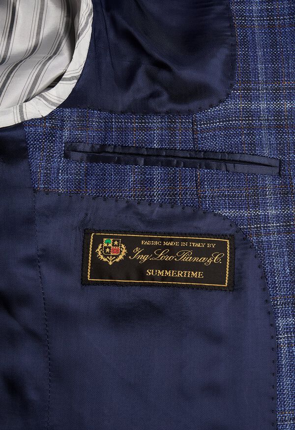 Paul Stuart Blue Plaid Sport Jacket, image 3