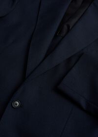 Paul Stuart Navy Plaid Wool Soft Shoulder Suit, thumbnail 3