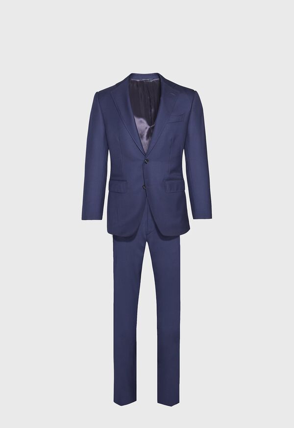 Paul Stuart Blue Twill Wool Suit, image 1