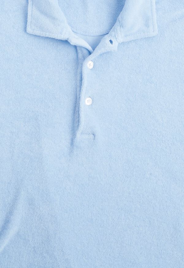 Paul Stuart Cotton Terry Cloth Short Sleeve Polo, image 2