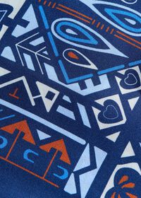 Paul Stuart Abstract Print Pocket Square, thumbnail 3
