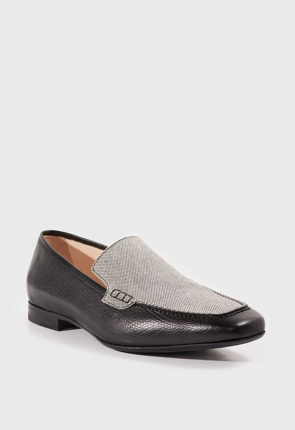 Paul Stuart Paris II Leather and Fabric Loafer, image 2