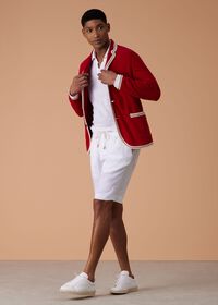 Paul Stuart Linen Tucked Pleat Bermuda Short, thumbnail 2