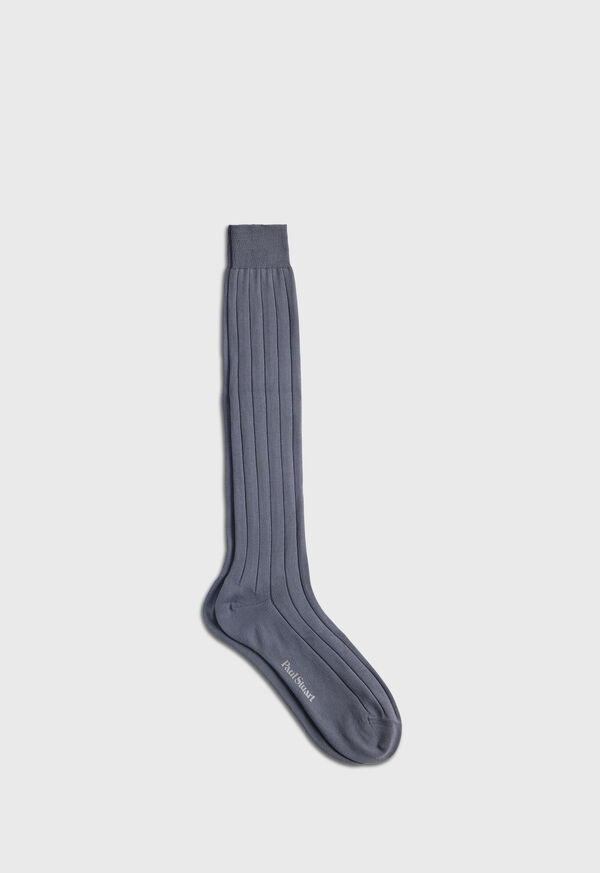 Paul Stuart Pima Cotton Wide Rib Sock, image 1