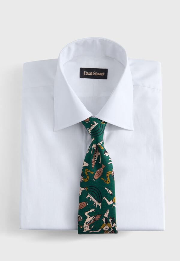 Paul Stuart Printed Silk Tie, image 2