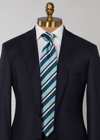 Paul Stuart Three Color Repp Stripe Tie, thumbnail 2