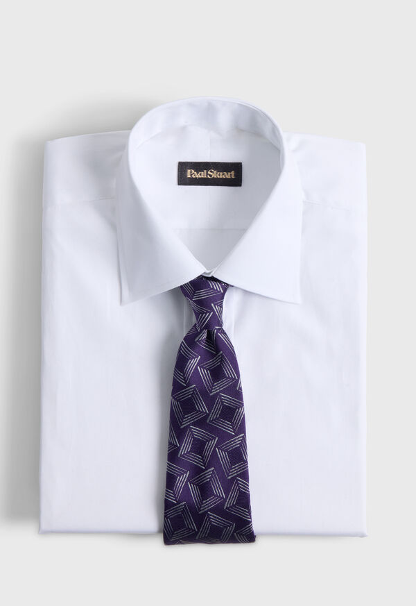 Paul Stuart Woven Silk Tossed Square Tie, image 2