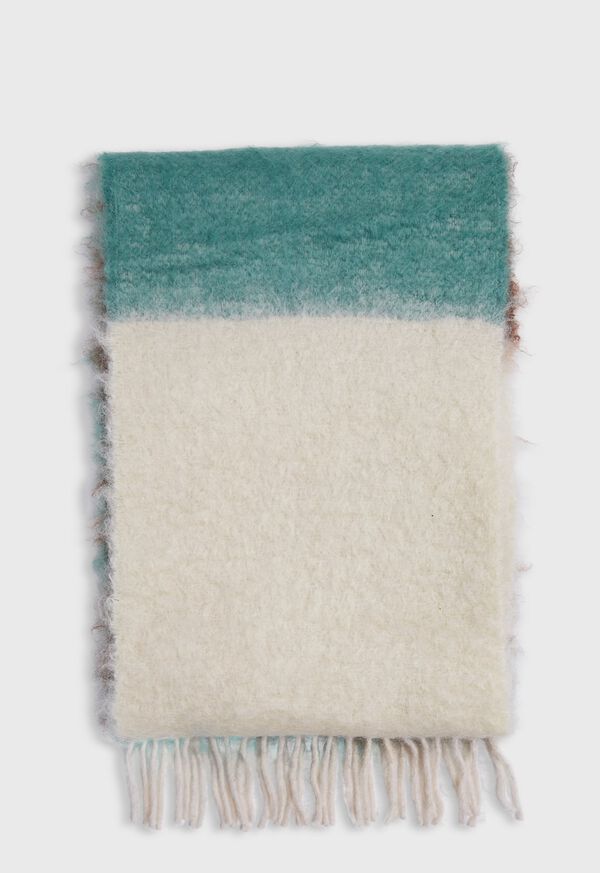 Paul Stuart Colorblock Mohair Scarf, image 1