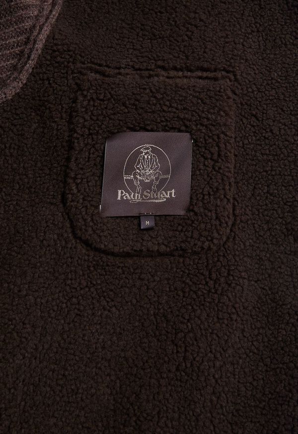 Paul Stuart Brown Faux Mouton Jacket, image 3