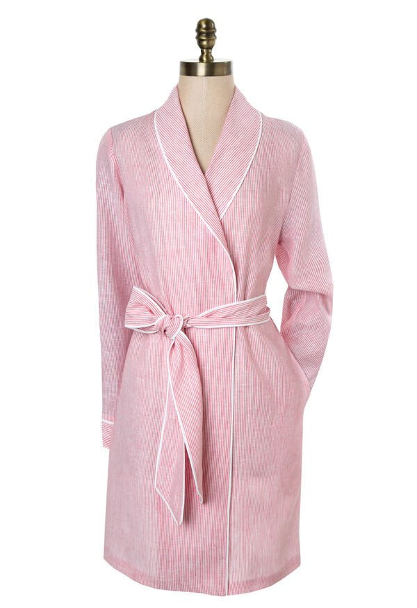 Paul Stuart Striped Linen Robe, image 1