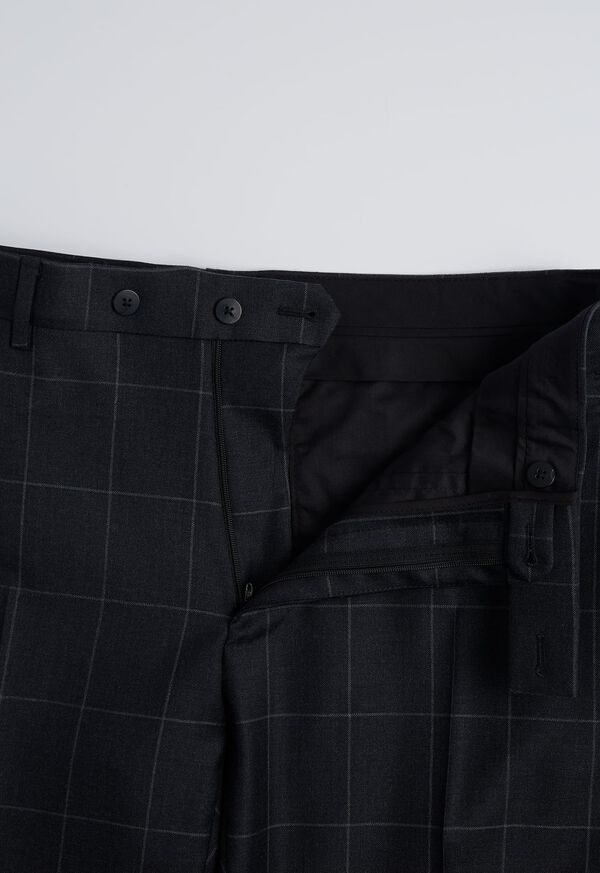 Paul Stuart Grey Windowpane Classic shoulder suit, image 6