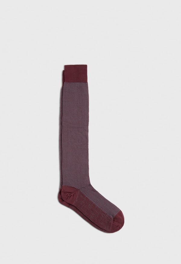 Paul Stuart Wool Blend Chevron Sock, image 1