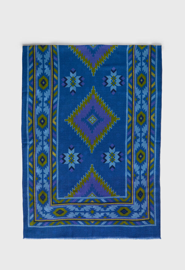 Paul Stuart Lambswool Print Scarf, image 2