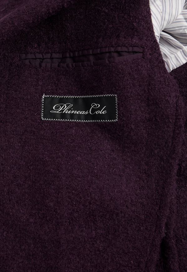 Paul Stuart Solid Crimson Fuzzy Soft Jacket, image 3
