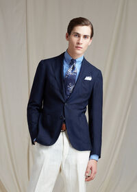 Paul Stuart Solid Navy Tropical Blazer, thumbnail 2